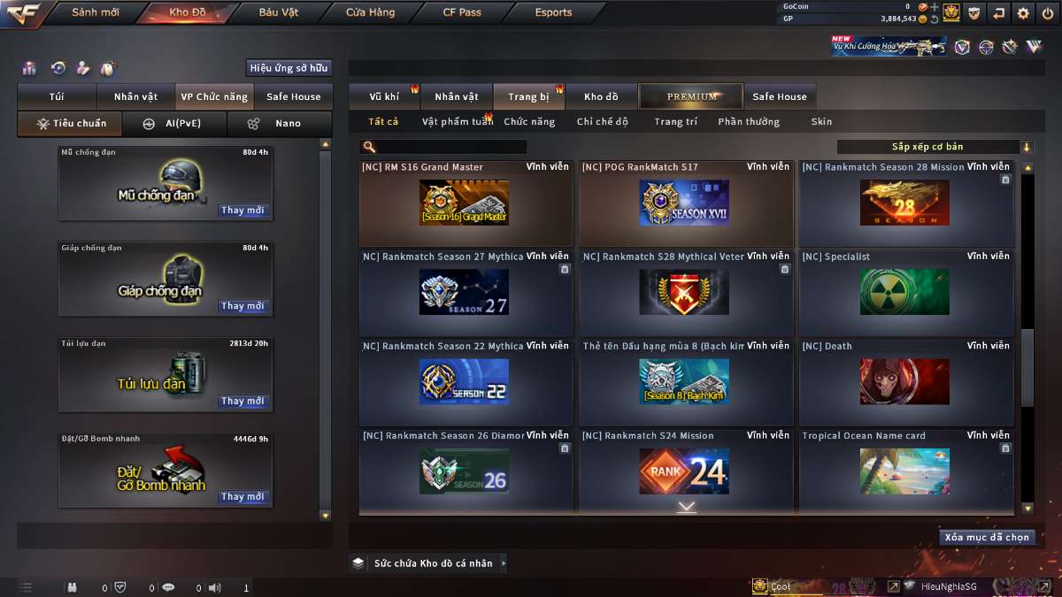 shop acc cf uy tin gia re